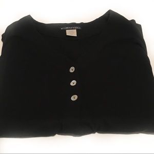 Exofficio cardigan, knit top made in Canada!